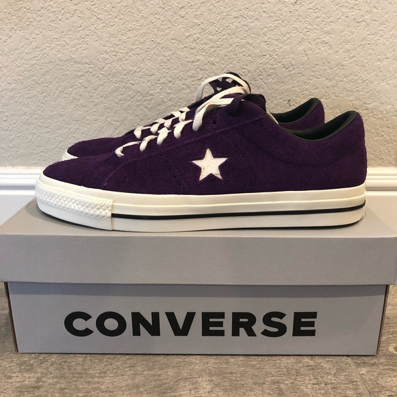 New Converse Cons One Star Pro Suede 'Night Purple' Men’s Shoes Size 10 - Picture 3 of 7